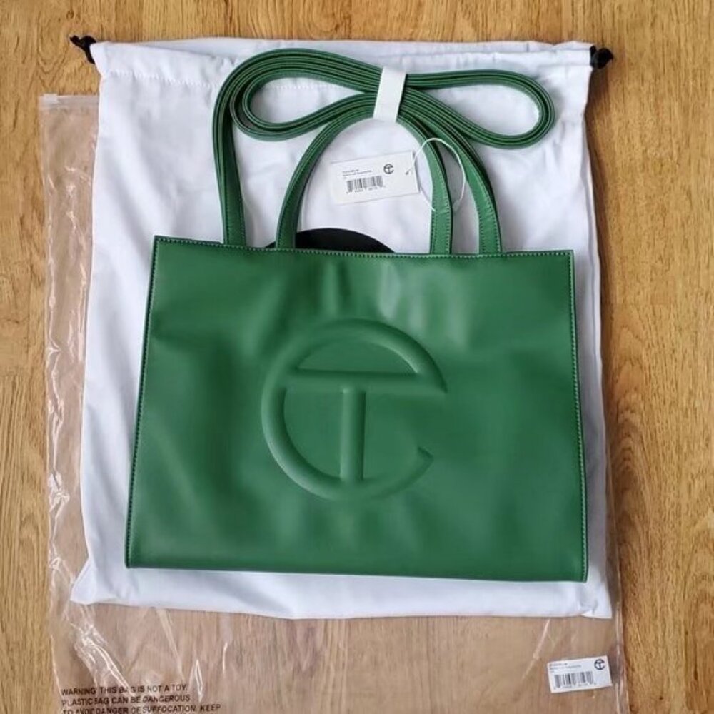 Telfar Medium Green Shopping Bag